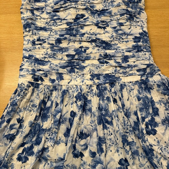 Abercrombie & Fitch Blue Floral Dress - Picture 3 of 6